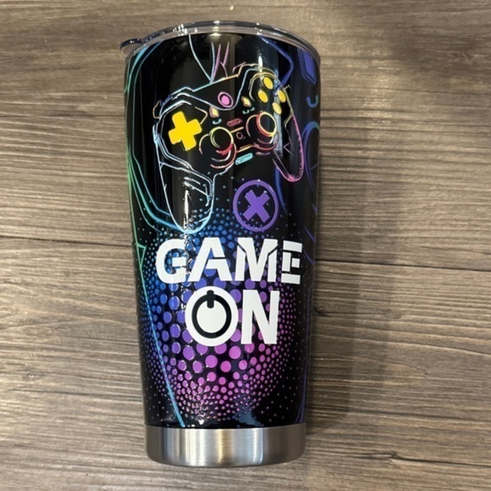 🆕 Insulated Neon Gaming Travel Tumbler. New in Box!!💥 - Picture 1 of 4